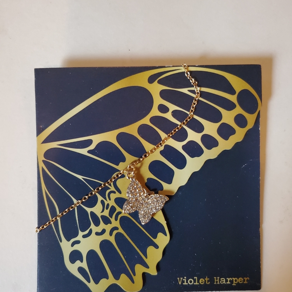 Violet Harper, Pave Butterfly Bracelet